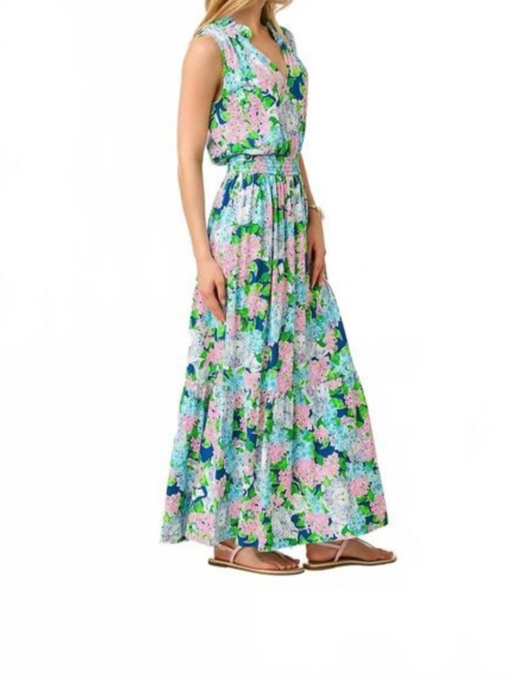 NEW LILLY PULITZER amiria maxi dress in lydia the lion XL - Picture 5 of 11